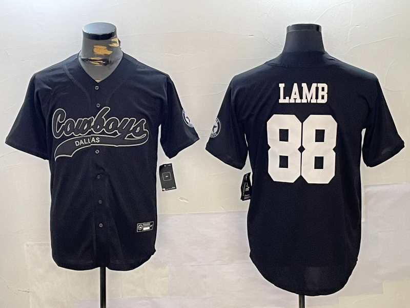 Men's Dallas Cowboys CeeDee Lamb #88 Black Alternate Jersey